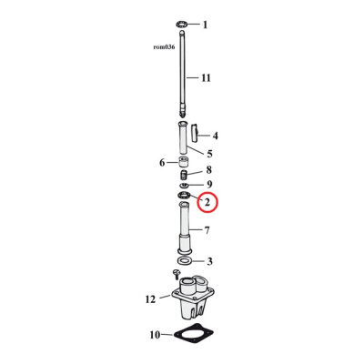 James O-ring, pushrod cover / dipstick / oil pump | Lieferumfang: Nur ein Teil des abgebildeten Artikels.
