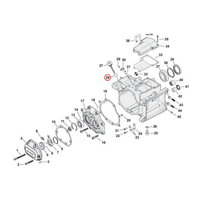 James O-ring, pushrod cover / dipstick / oil pump | Lieferumfang: Nur ein Teil des abgebildeten Artikels.