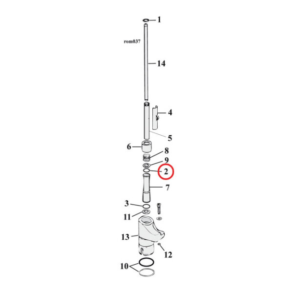 Cometic O-ring, pushrod cover / dipstick / oil pump |...