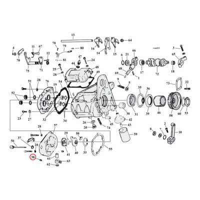 Cometic. O-ring clutch cable | Lieferumfang: Nur ein Teil des abgebildeten Artikels.