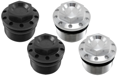 JM Fork Tube Plugs Black FXD/XL87-22 (FR)