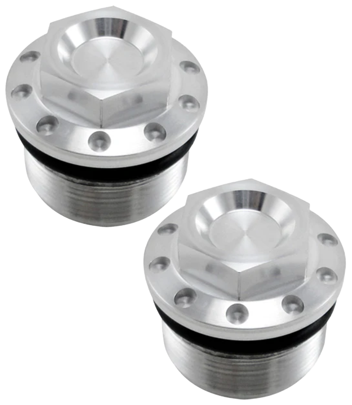 JM Fork Tube Plugs Clear FXD/XL87-22 (FR)