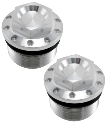 JM Fork Tube Plugs Clear FXD/XL87-22 (FR)