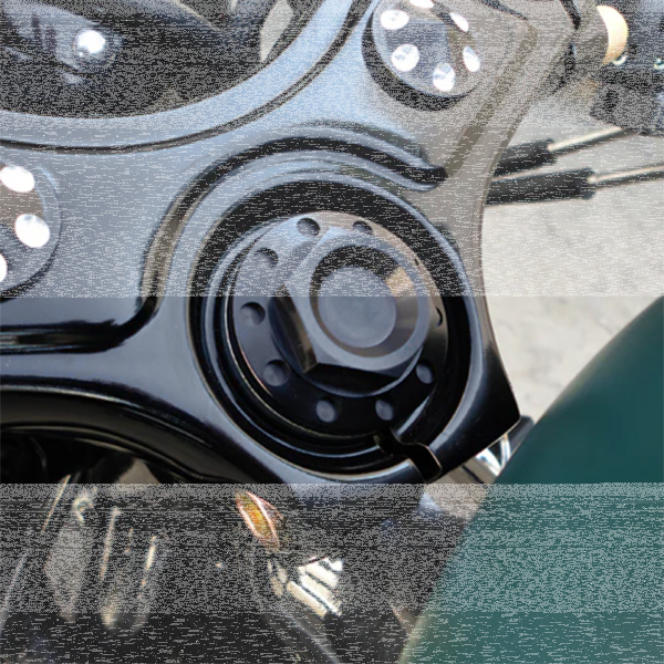 JM Steering Stem Nut Black XL87-22 (GB)