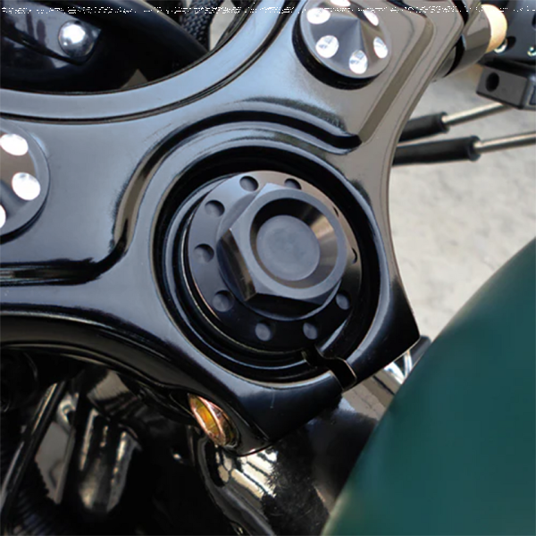 JM Steering Stem Nut Black XL87-22 (ES)