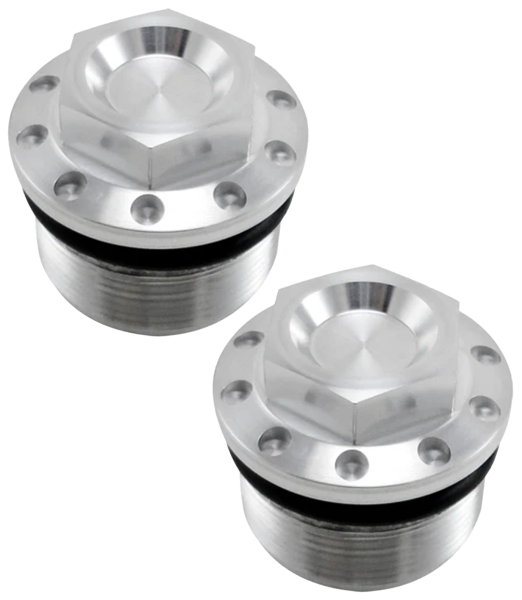 JM Fork Tube Plugs Clear FXD/XL87-22 (ES)
