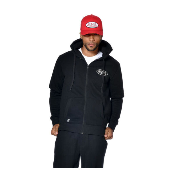 Von Dutch Logo zip hoodie black Size S