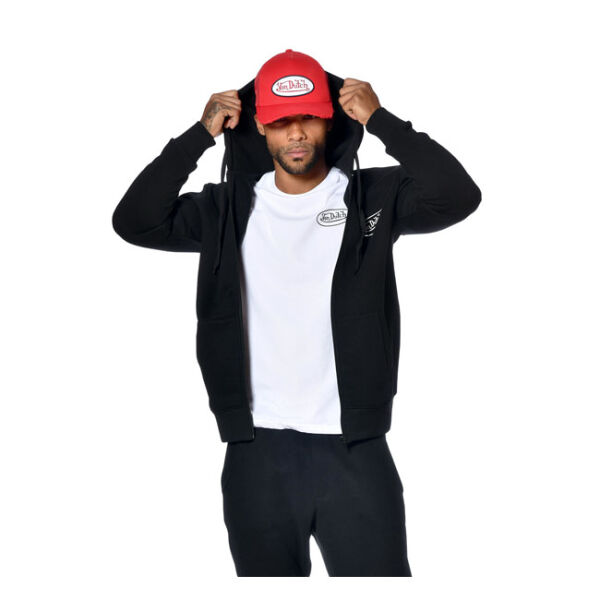 Von Dutch Logo zip hoodie black Size S