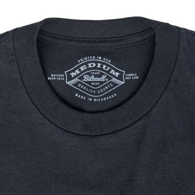 Biltwell Grey shield t-shirt black Size L