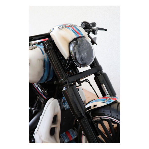 Cult-Werk, LED headlamp kit. Night Rod style. Gloss black