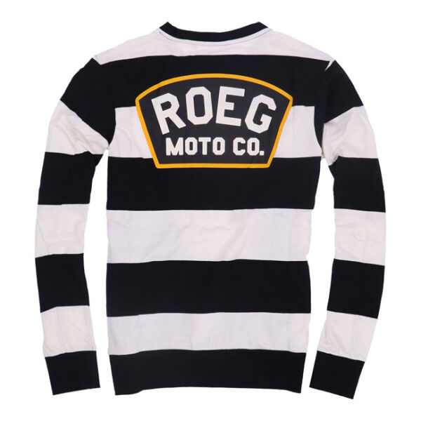 Roeg Shawn stripe sweatshirt off-white/black Size M