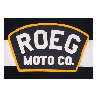 Roeg Shawn stripe sweatshirt off-white/black Size M