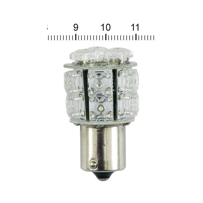 Superflux LED miniature bulb. White light, std base
