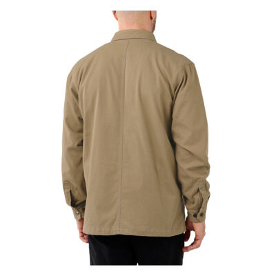 Carhartt Fleece Lined denim shirt jac dark khaki Size 2XL