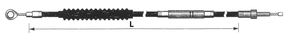 Barnett clutch cable BCC XL05-22 L=56" (FR)