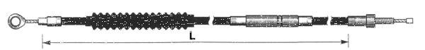 Barnett clutch cable BCC XL00-03 Std. (FR)
