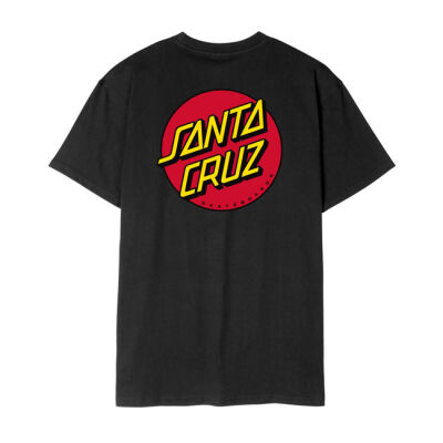 Santa Cruz Dot Chest t-shirt black Size M