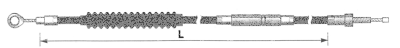 Chromite clutch cable XL86 L=52" (FR)