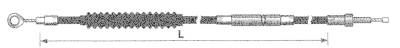 Chromite clutch cable XL04 L=62" (GB)