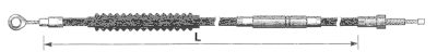 Pearl Black clutch cable XL86 L=52" (GB)
