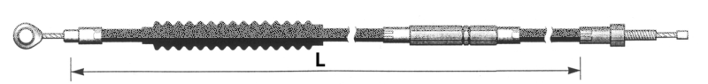 Karbon Fiber clutch cable XL86 L=52" (GB)