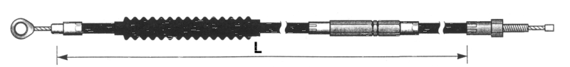 Chromite clutch cable XL86 L=52" (GB)