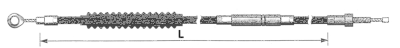 Karbon Fiber clutch cable XL86 L=61" (GB)