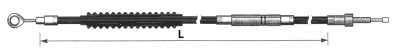 Pearl Black clutch cable XL86 L=57" (GB)