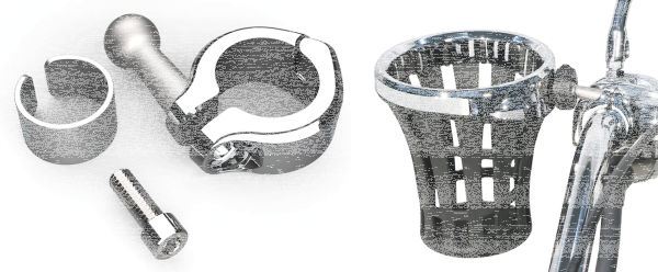Big Ass Drink Holder Chrome 7/8-1" Clamp (DE)