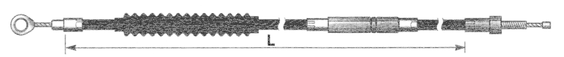 Clutch cable stealth FXDL14-17 Std. (FR)