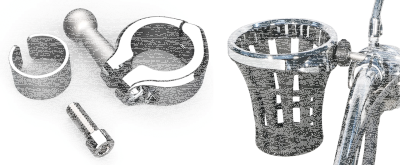 Big Ass Drink Holder Chrome 7/8-1" Clamp (IT)