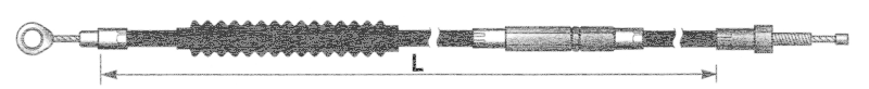 Clutch cable stealth FLST15-17 Std. (GB)