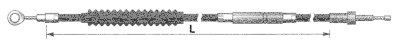 Clutch cable black FXDF06-17 Std. (ES)