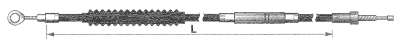 Clutch cable BCC FXSB15-17 Std. (ES)