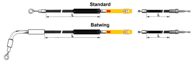 Clutch cable black FLHTK21-24 Std. (DE)