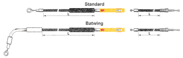 Clutch cable stealth FLHTK21-24 Std. (DE)