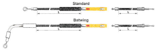 Clutch cable stealth FLHX21-up Std. (FR)