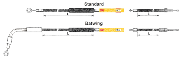 Clutch cable stealth FLTRK21-24 std. (FR)