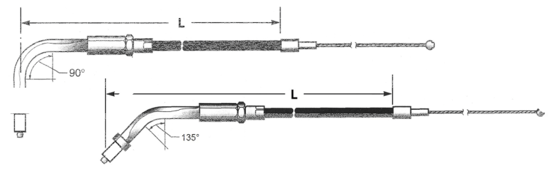 Karbon Fiber BT96 LN=34" 90ª Throttle (IT)