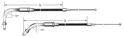 Karbon Fiber BT96 LN=34" 90ª Throttle (IT)