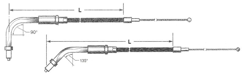 Karbon Fiber BT96 LN=32" 90ª Throttle (IT)