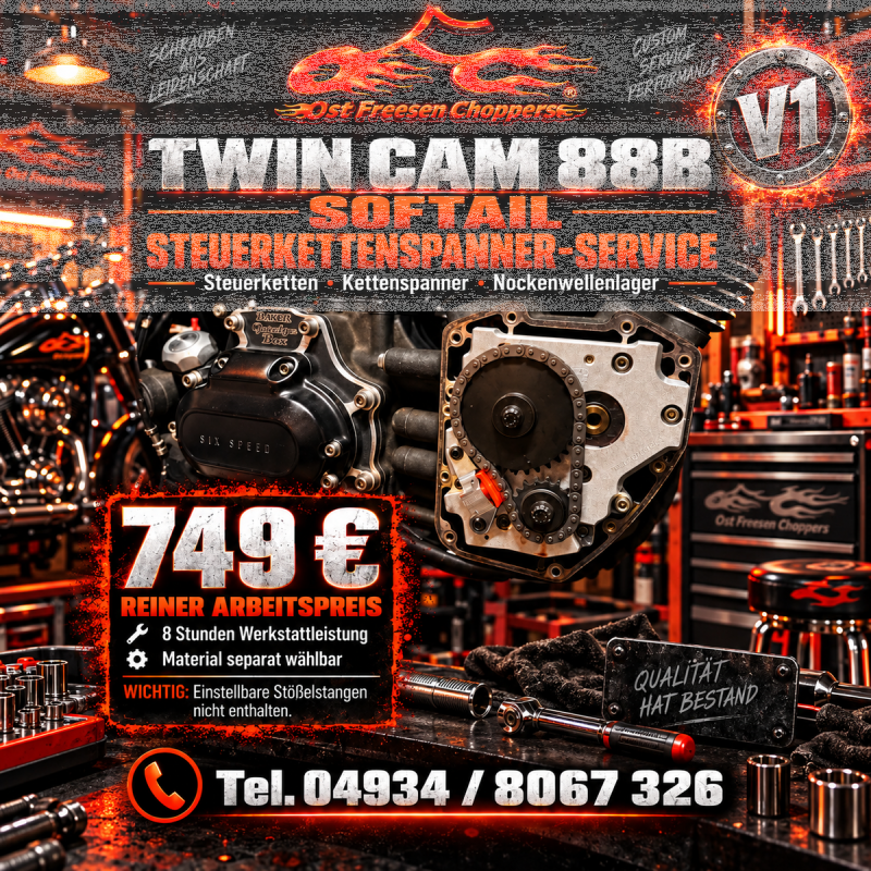 Steuerkettenspannerwechsel Twin Cam B Softail V1