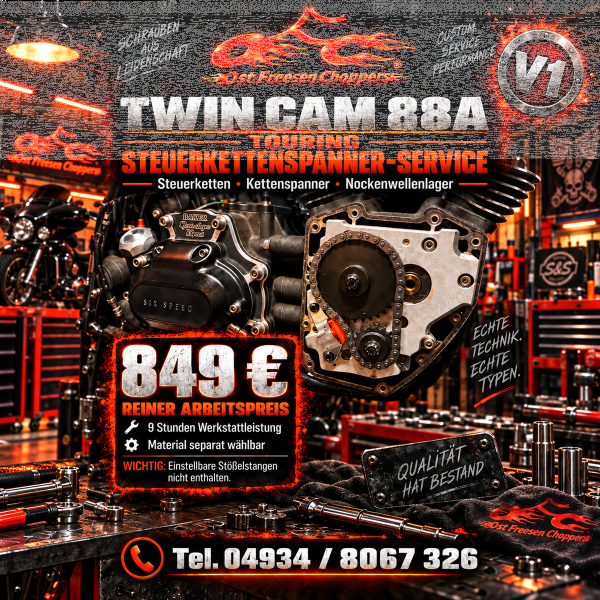 Steuerkettenspannerwechsel Twin Cam A Touring V1