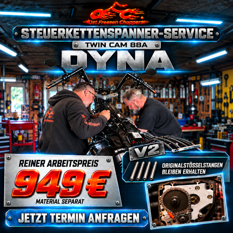 Steuerkettenspannerwechsel Twin Cam A Dyna V2