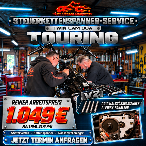 Steuerkettenspannerwechsel Twin Cam A Touring V2