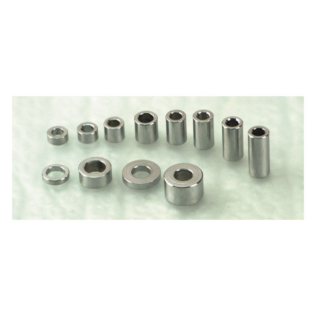 Chrome spacers | Lieferumfang: Nur ein Teil des abgebildeten Artikels.