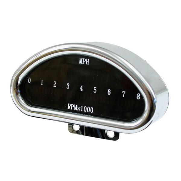 Electronic cnc aluminum speedometer (mph) chrome