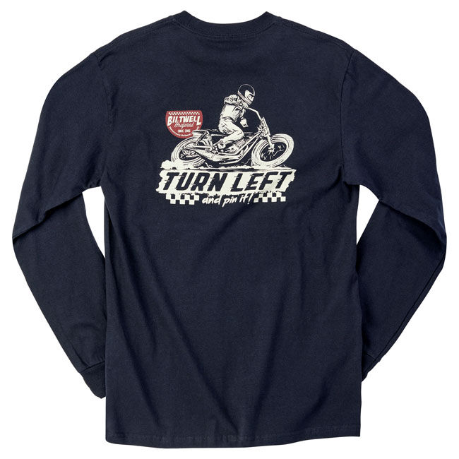 Biltwell Left turn long sleeve t-shirt black Size XL