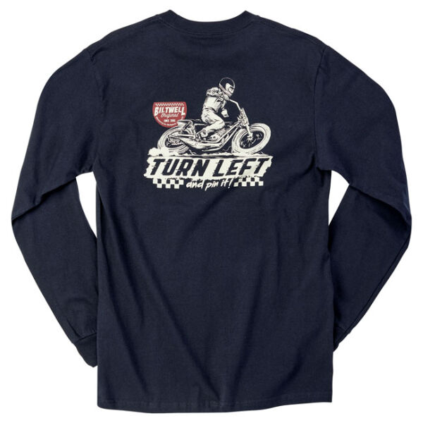 Biltwell Left turn long sleeve t-shirt black Size XL