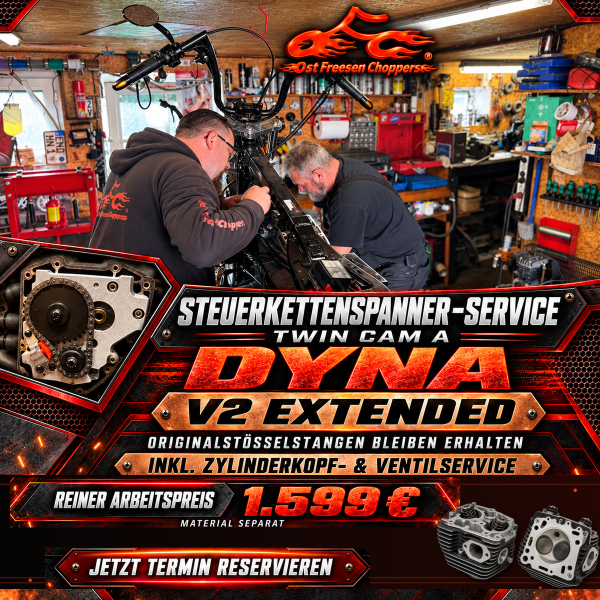 Steuerkettenspannerwechsel Twin Cam A Dyna V2 Extended